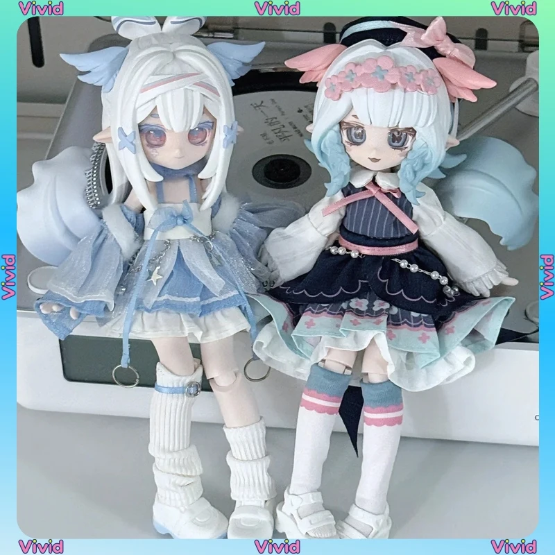 Hex‑Box Series 1/12 Bjd Articulated Action Figure Blind Box Anime Character Doll Collectible Trendy Toy Desktop Ornament Gift