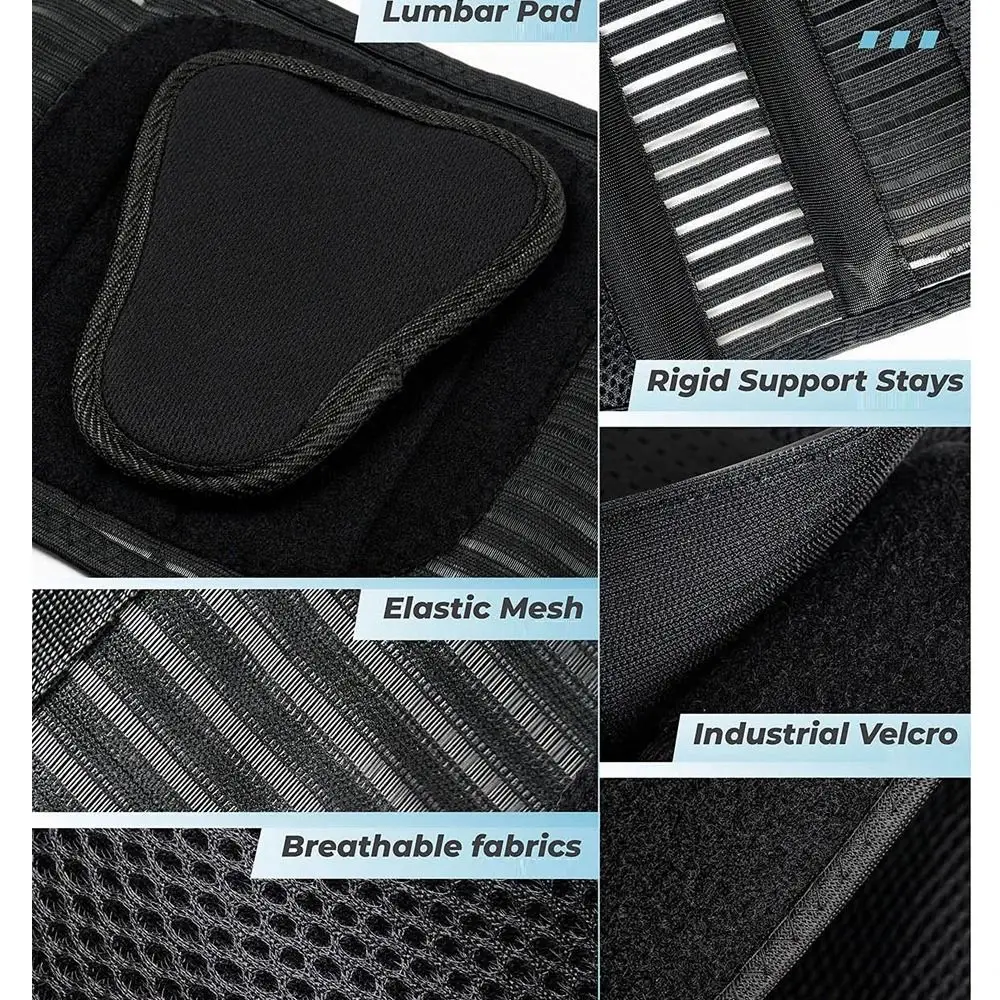 

Облегчение боли в пояснице, бандаж для спины, дышащий регулируемый пояс для фитнеса, тренировочный пояс для ишиаса, грыжа диска, сколиоза