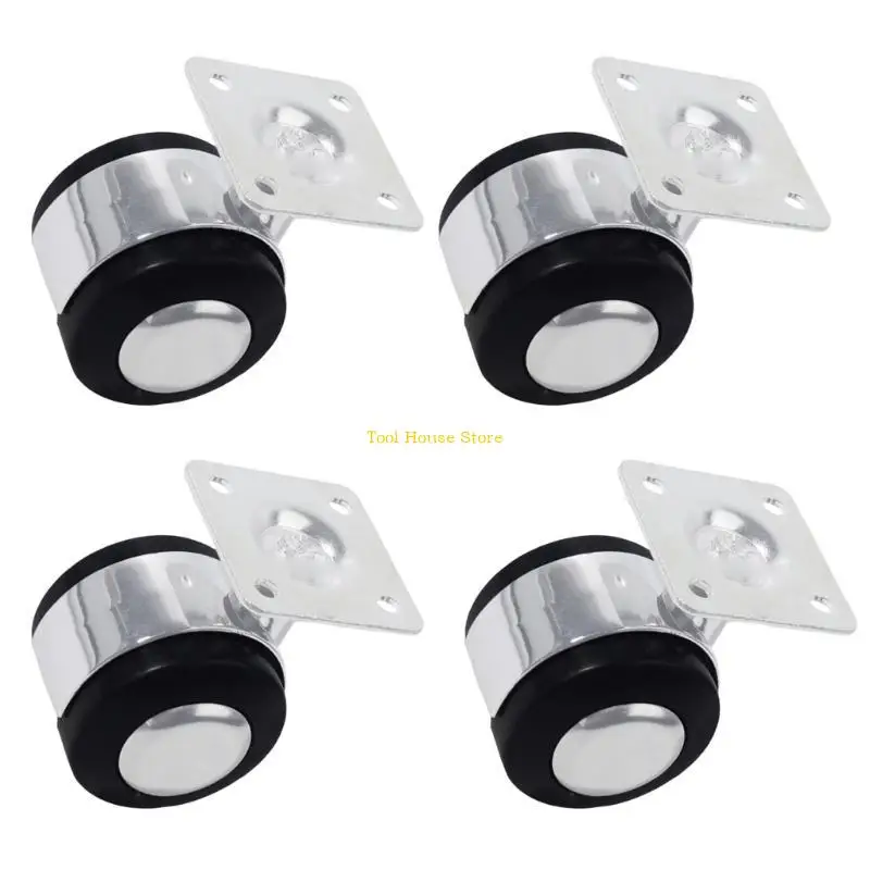 

Quiet Rolling Rubber Casters With Stem Or Plate Mounting For Hardwood Tile Floor