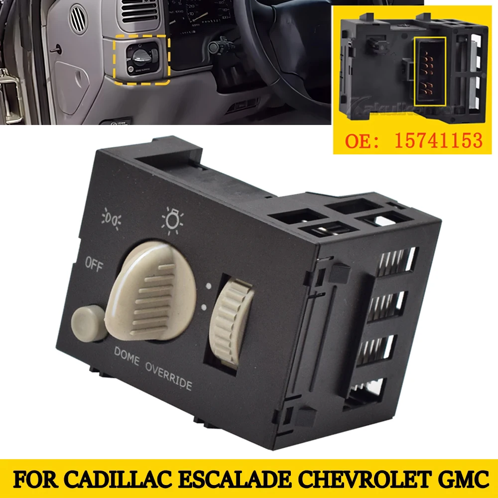 

New 15741153 Car Accessories Headlight Fog Lamp Control light Switch for Chevy Silverado Suburban Tahoe Astro GMC Sierra Yukon