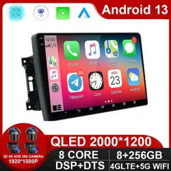 Android 13 Autoradio Lettore Multimediale Per Jeep Compass Grand Cherokee Wrangler Chrysler Sebring Town Country Dodge Charger QLED