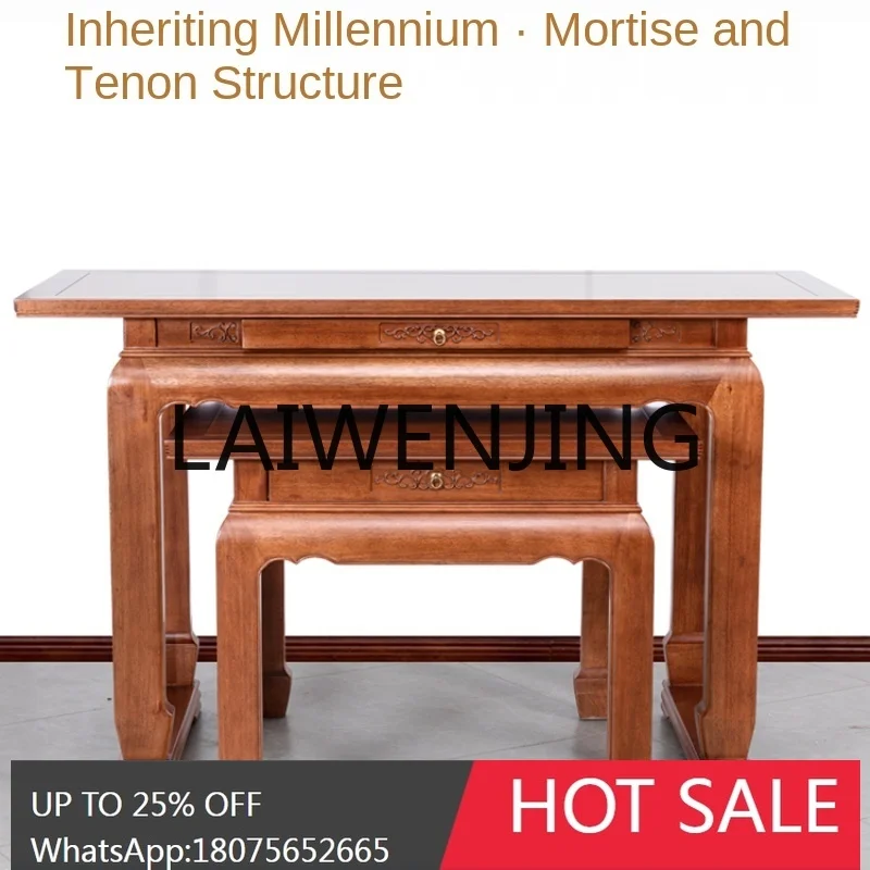 

SolidWood Guan Gong Altar Incense Burner Table Household Modern Lig Luxury God of Wealth Living Room Middle Hall Buddha Shrine