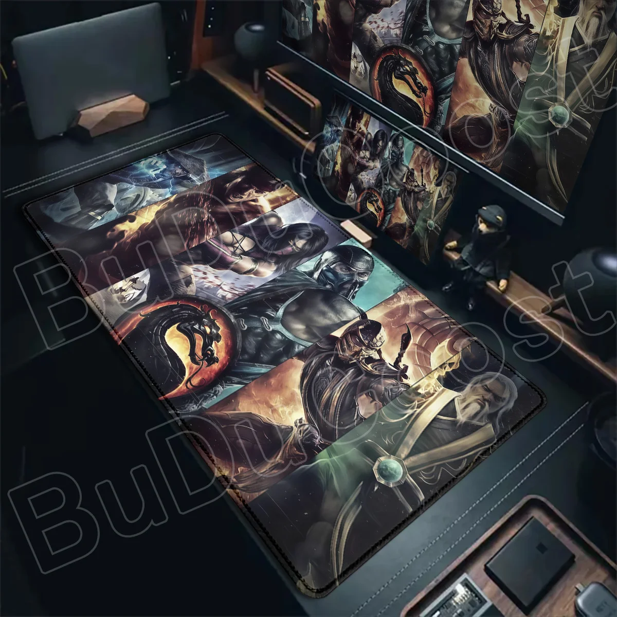 Office Notebook Decoracion Table Rugs Game M-Mortal Kombat Mouse Pad HD Printing E-sport Gamer Cabinet Mat 900x400mm 3D fighting