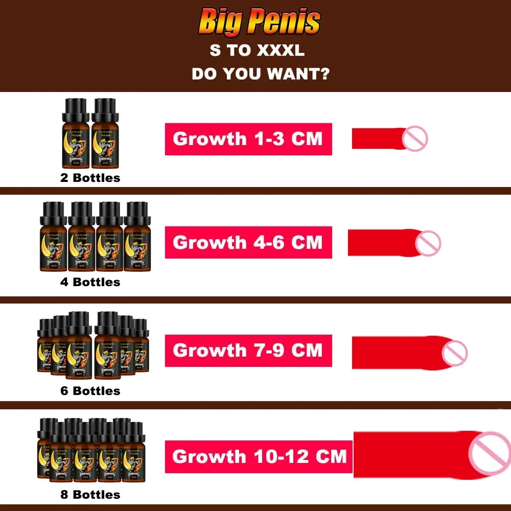 Penies Enlargement Oil Original Permanent Penis Growth Thickening Oil Enlarge For Men Enhance Dick Erection Big Cock Massage Oil