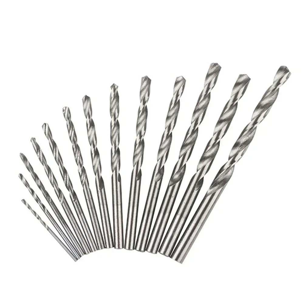 13 PC 1.5-6.5mm STRAIGHT Shank เจาะรอบ Shank เจาะ Bits HSS เครื่องตัดรูเจาะชุดสําหรับโลหะไม้เครื่องมือเจาะ