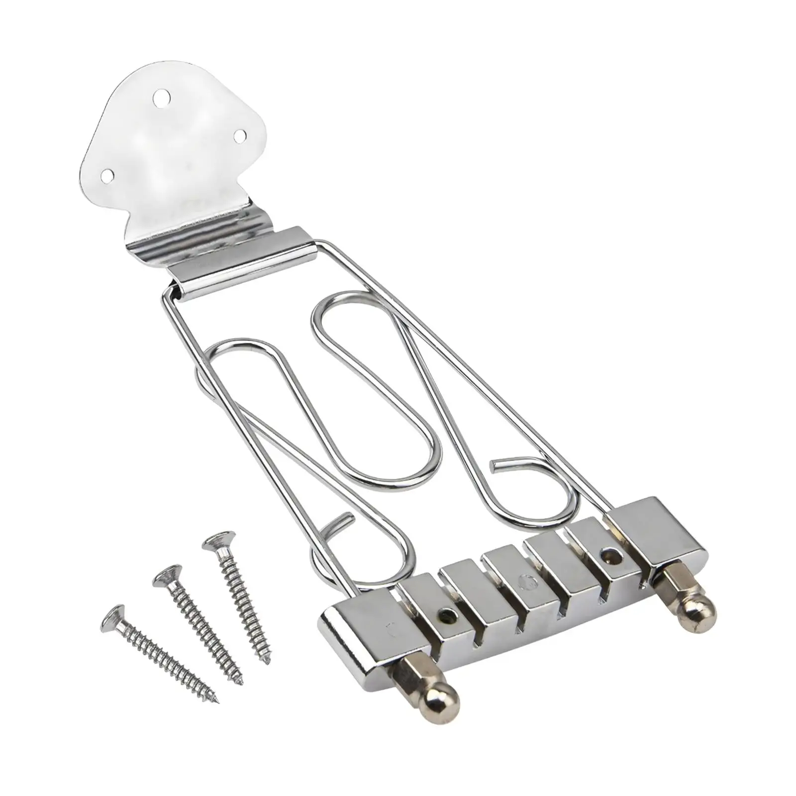 

Трапециевидный тейлпост-бридж из цинкового сплава для джазовых арктоп-гитар, прочная деталь для электрогитар с полуакустической конструкцией