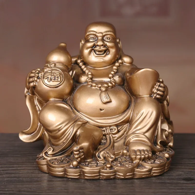 Feng Shui Maitreya Five Sons Laughing Buddha Big Belly Home Crafts Ornament Home Decor Statue