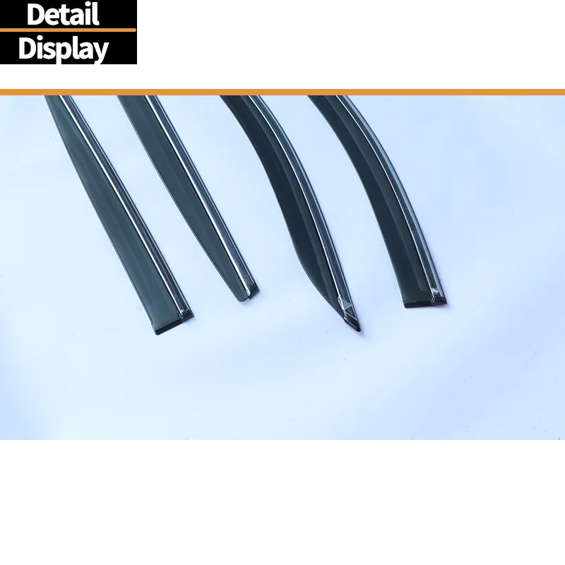 For Nissan Fun Bus Window Barrier for nissan QASHQAI 2016 + Window visor Wind & Rain Deflectors No-Drill Design