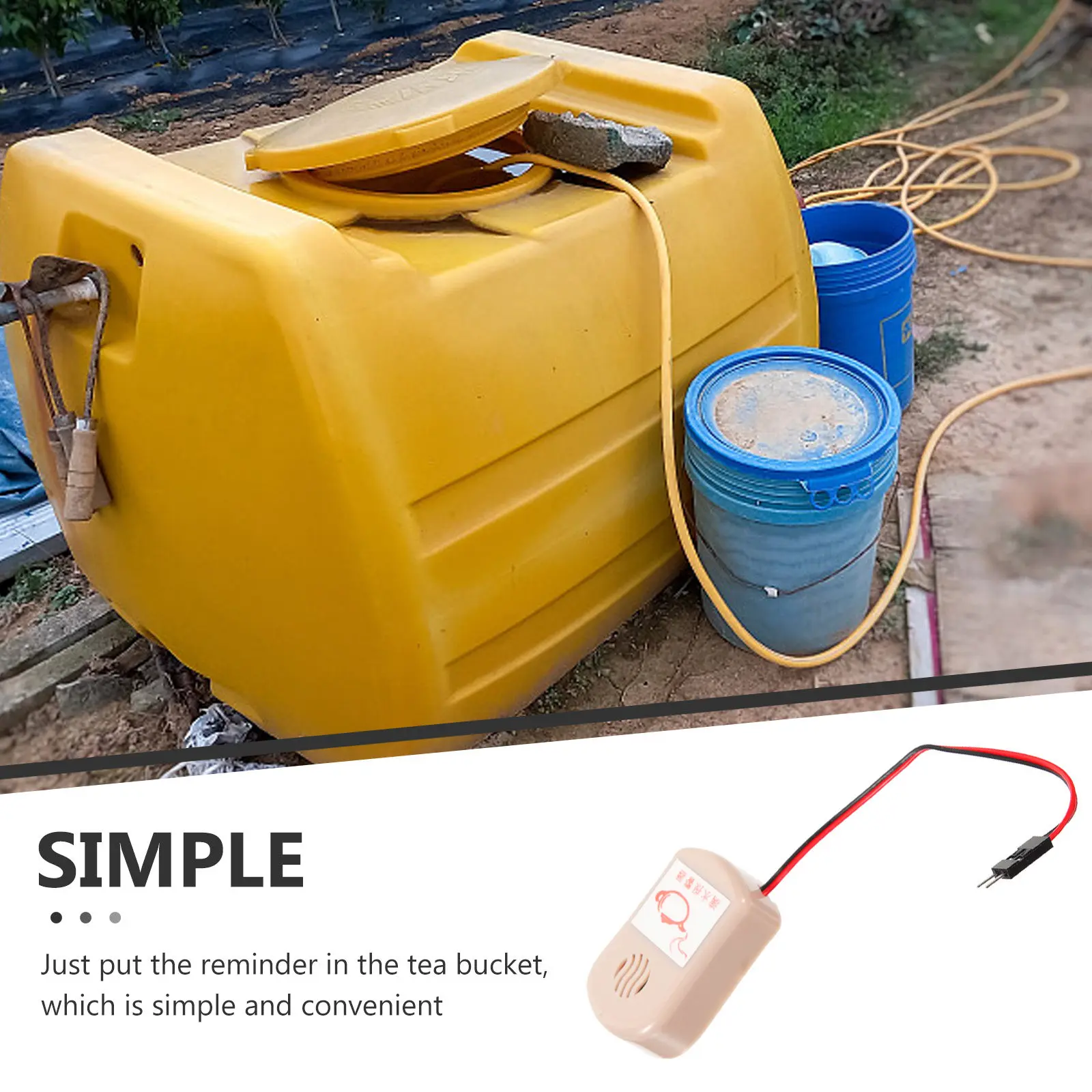 

Tea Bucket Water Overflow Alarm Intelligent Reminder for Tea Set Flood Sensor Leak Kitchen Bathroom