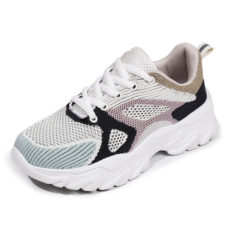 

2024 Summer Outdoor Mesh Sneakers Women's Walking Jogging Trainers Lightweight Casual Flat Shoes Women's Air Cushion Running