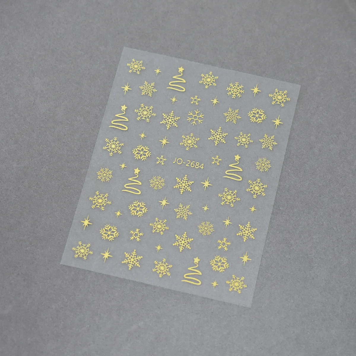 Autocollants 3D pour Nail Art, arbres de noël, étoiles dorées, flocons de neige, décalcomanies, décorations pour manucure