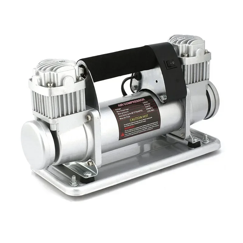 

Upgrade High-power Car Air Pump Double-cylinder All-metal Fast Off-road Play Sand Pump High-pressure 480W Air Compressor