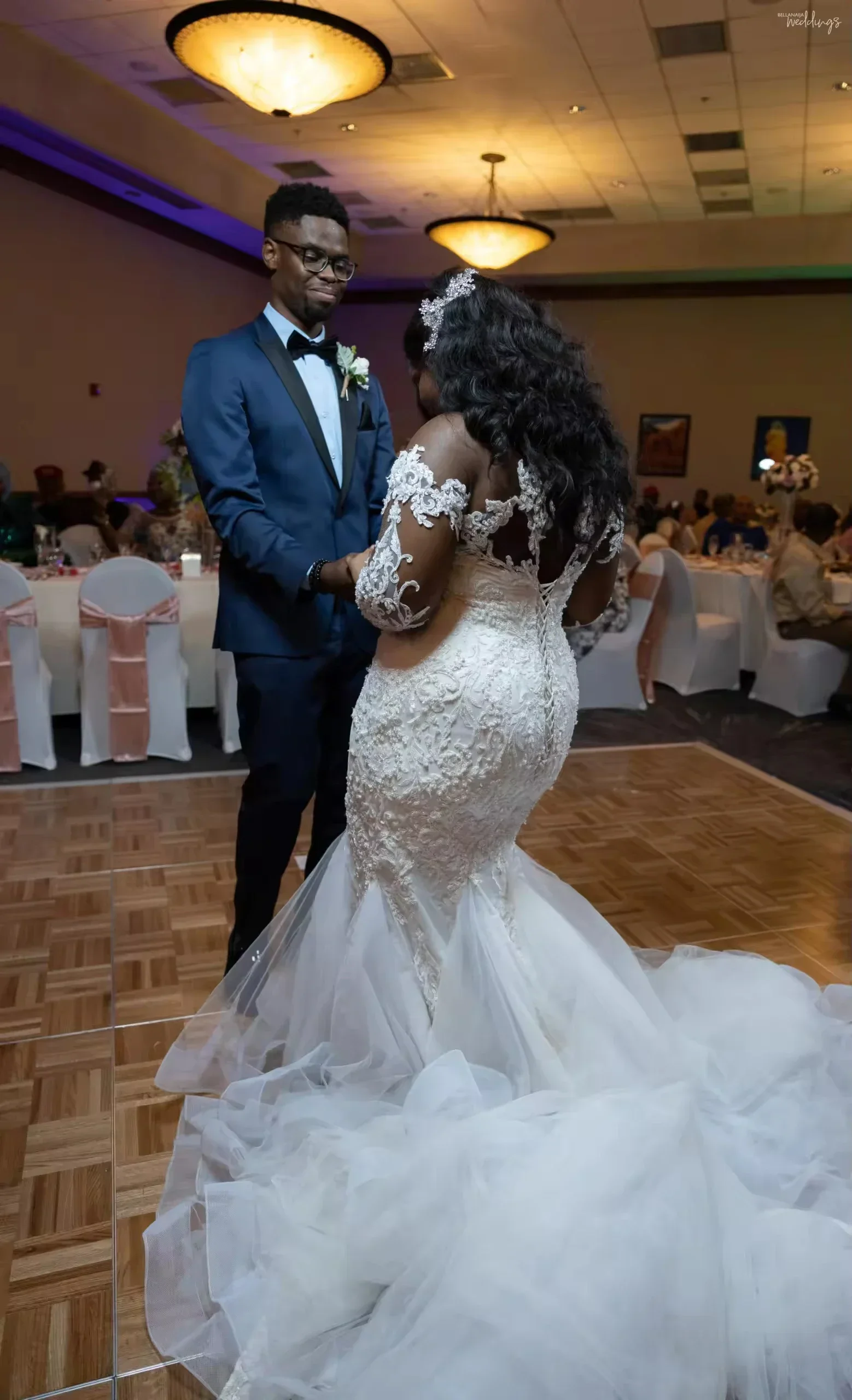 Robes de mariée de luxe africaines personnalisées, col rond, nouveau Design, robes de mariée sirène