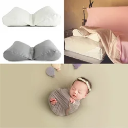 Newborn Photography Props Simple Auxiliary Modeling Mattress 2pcs/sets Solid Color Baby Pillows Photo Shooting Accessories