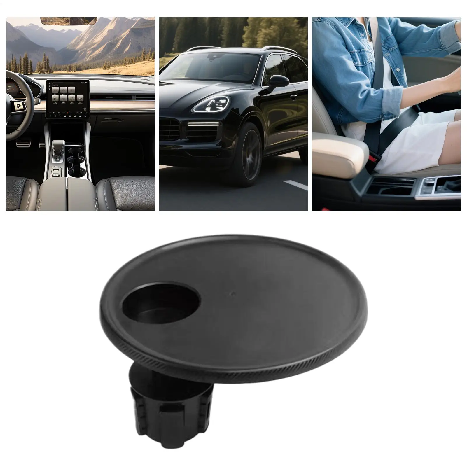 

Car Tray Cup Holder Storage Expander Adapter Mount With Adjustable Base Cup Holder Food Tray For Car For Truck Vehicle