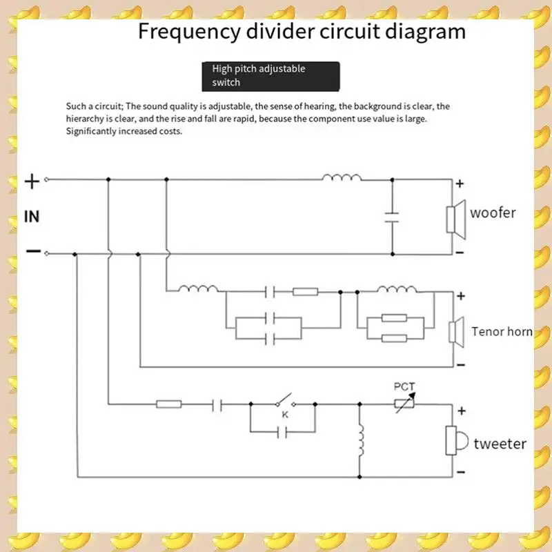 

A45U KTV Stage Professional Speaker Crossover Triple Crossover Crossov High Middle Low Crossover Crossover Module,C Durable