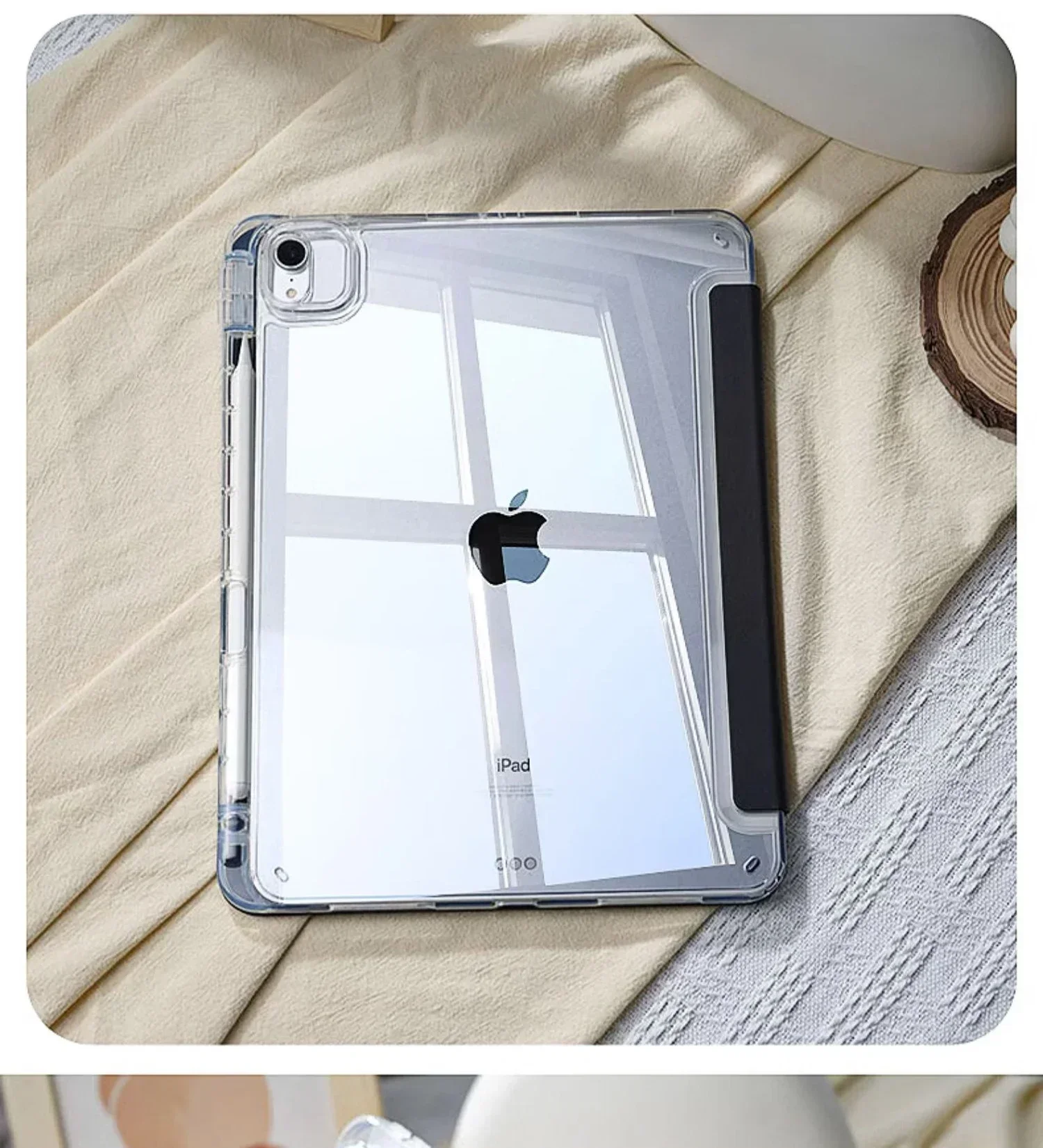 Hülle für iPad Air 11 (2026), iPad 12./11./10. Generation, 10.2, 7./8./9. Generation, iPad Pro 11, 4, 5, 10.9, 12.9 A16 A19 mit Stifthalter – Detail 12