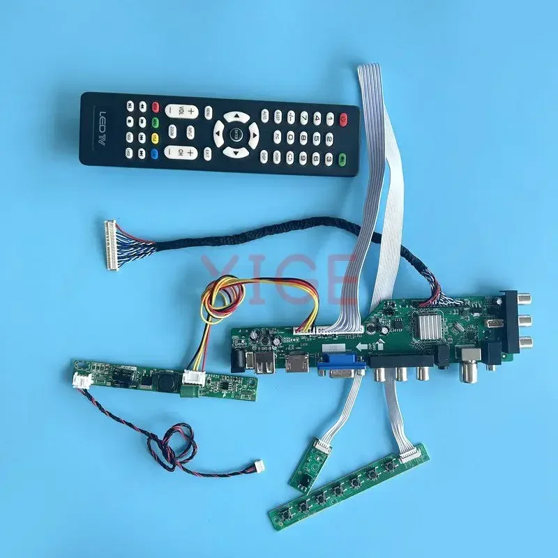 

For M240HW01 M240HW02 LCD Driver Controller Board AV+USB+DHMI+VGA 30-Pin LVDS 24" Kit DIY Digital Signal DVB 1920*1080 Display