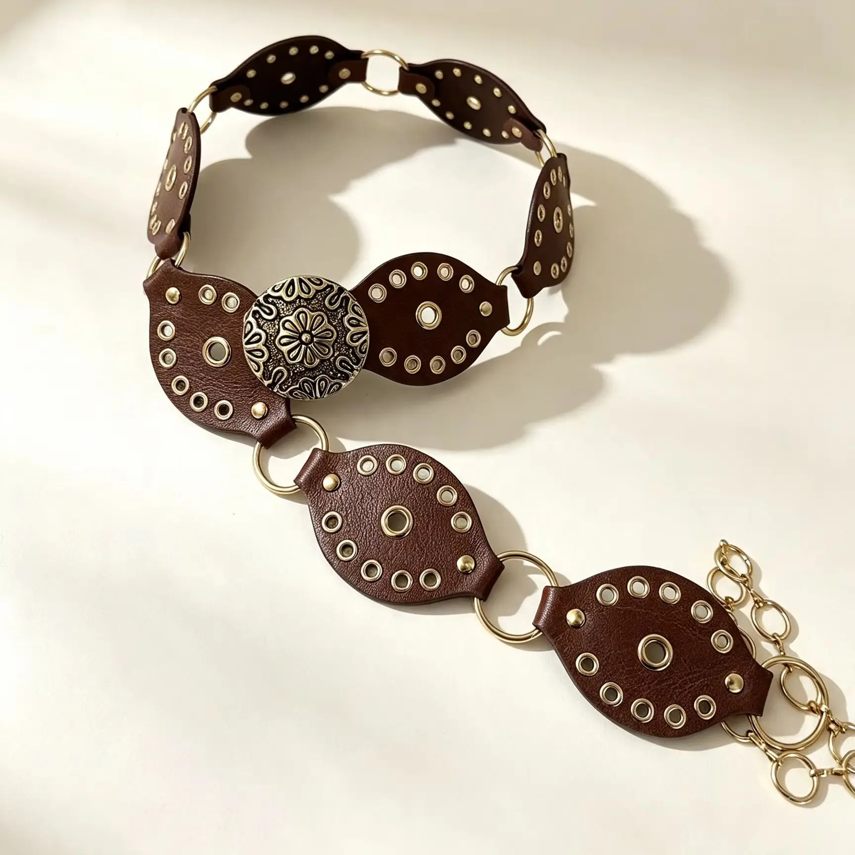 1 piece of women's belt with bohemian style matching skirt, suitable for daily parties and outdoor activities