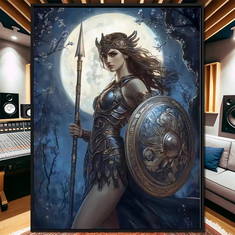 

Набор для алмазной вышивки DIY: Новая ретро-картина «Красивая воительница», алмазная мозаика, полная вышивка, ручная работа, хобби