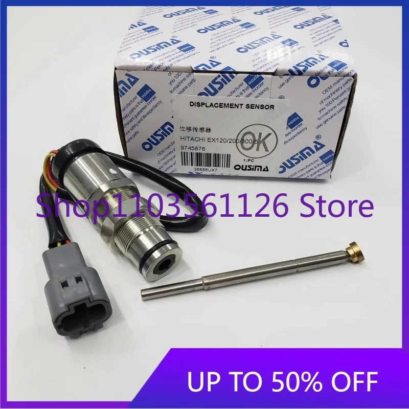 EX100-5 120-5 EX200-5 300-5 High Quality Excavator Hydraulic Pump Displacement Sensor 9745876