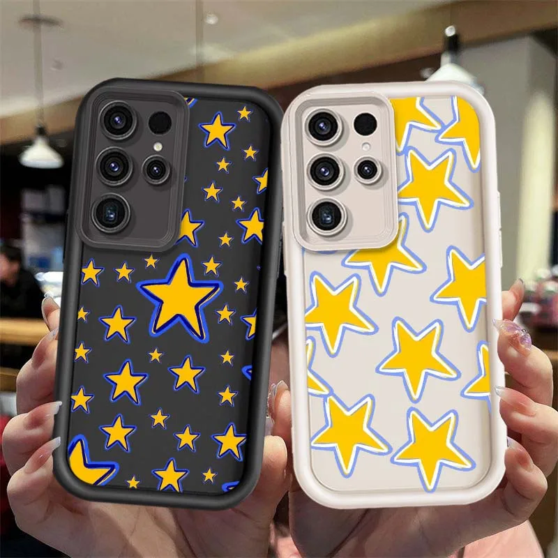 Cute Star Fashion Design For Samsung Galaxy S25 S24 S23 S22 S21 Ultra Lite Plus FE Eye Ladder Phone Case Cover