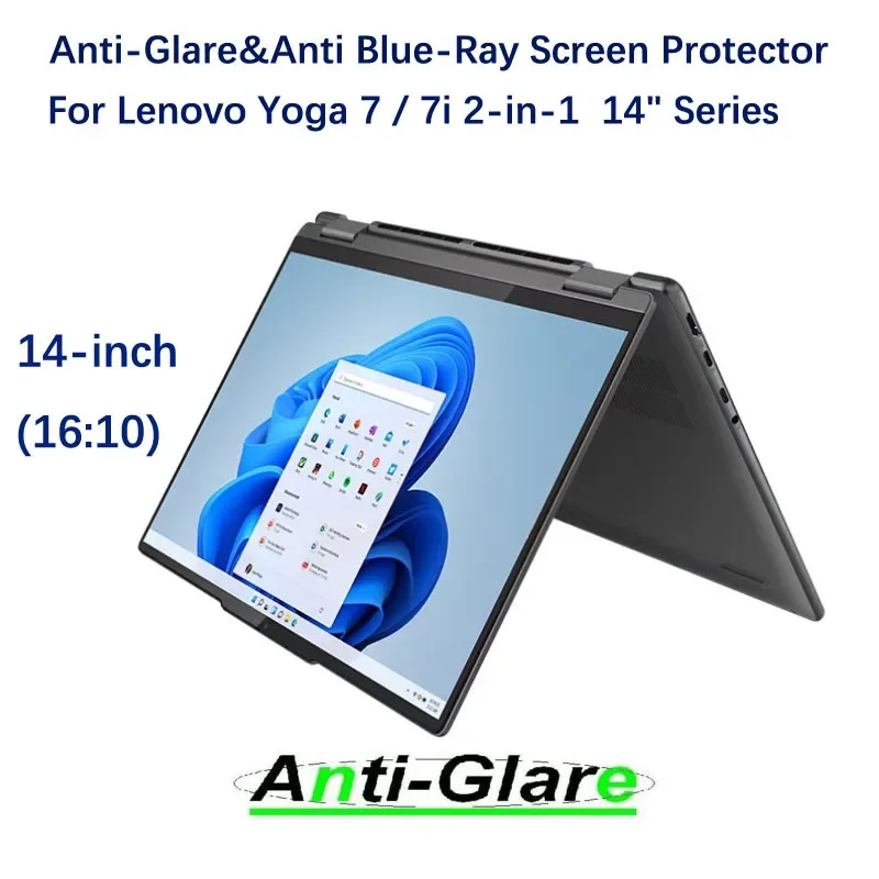 2X Ultra Clear/Anti-Glare/Anti Blue-Ray Screen Protector for Lenovo 2-in-1 Series Yoga7 14IRL8/Yoga 7 14IML9 Laptop PC 14