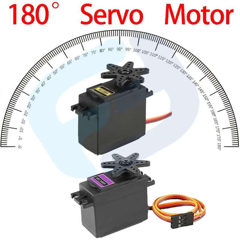 Serwomechanizm cyfrowy MG995 MG996R MG996 serwo metalowe koło zębate do modelu łodzi helikoptera dla Arduino UNO diy