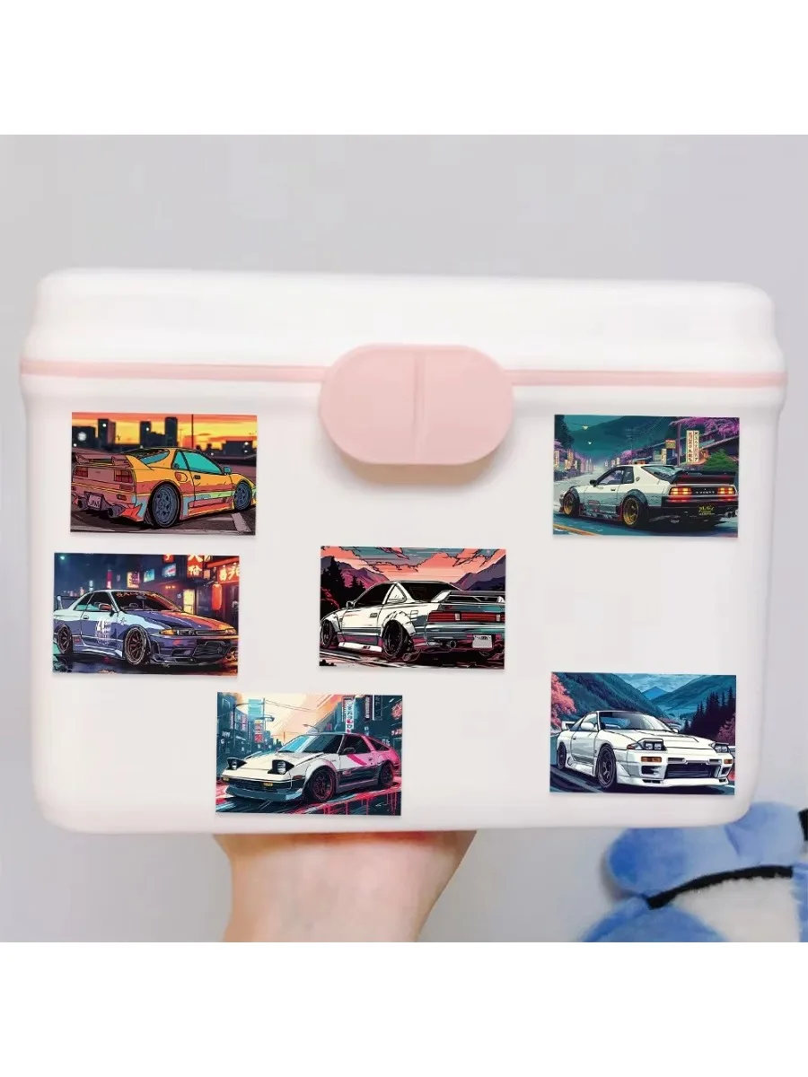 50 naklejek JDM Racing na walizkę, deskorolkę, laptopa, bagaż, lodówkę, telefon komórkowy, naklejki w stylu samochodowym