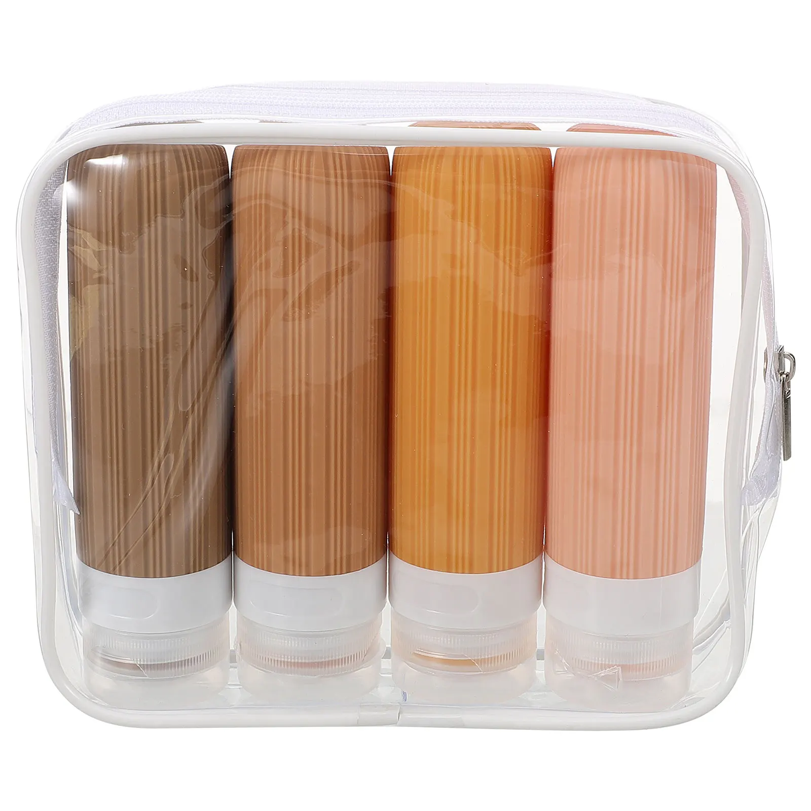 

4 Pcs Travel Bottle Toiletries Bottles Refillable Containers Organizer Shampoo Squeeze