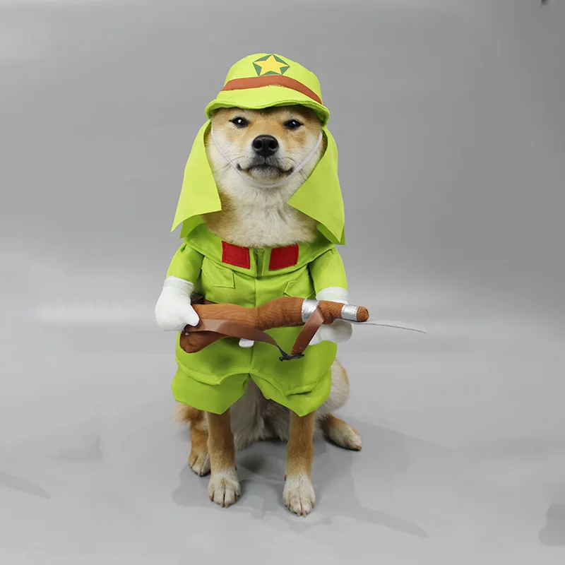 Unleash The Playful Side of Your Dog with Small Funny Shiba Inu Dog Costume Set for Halloween Parties