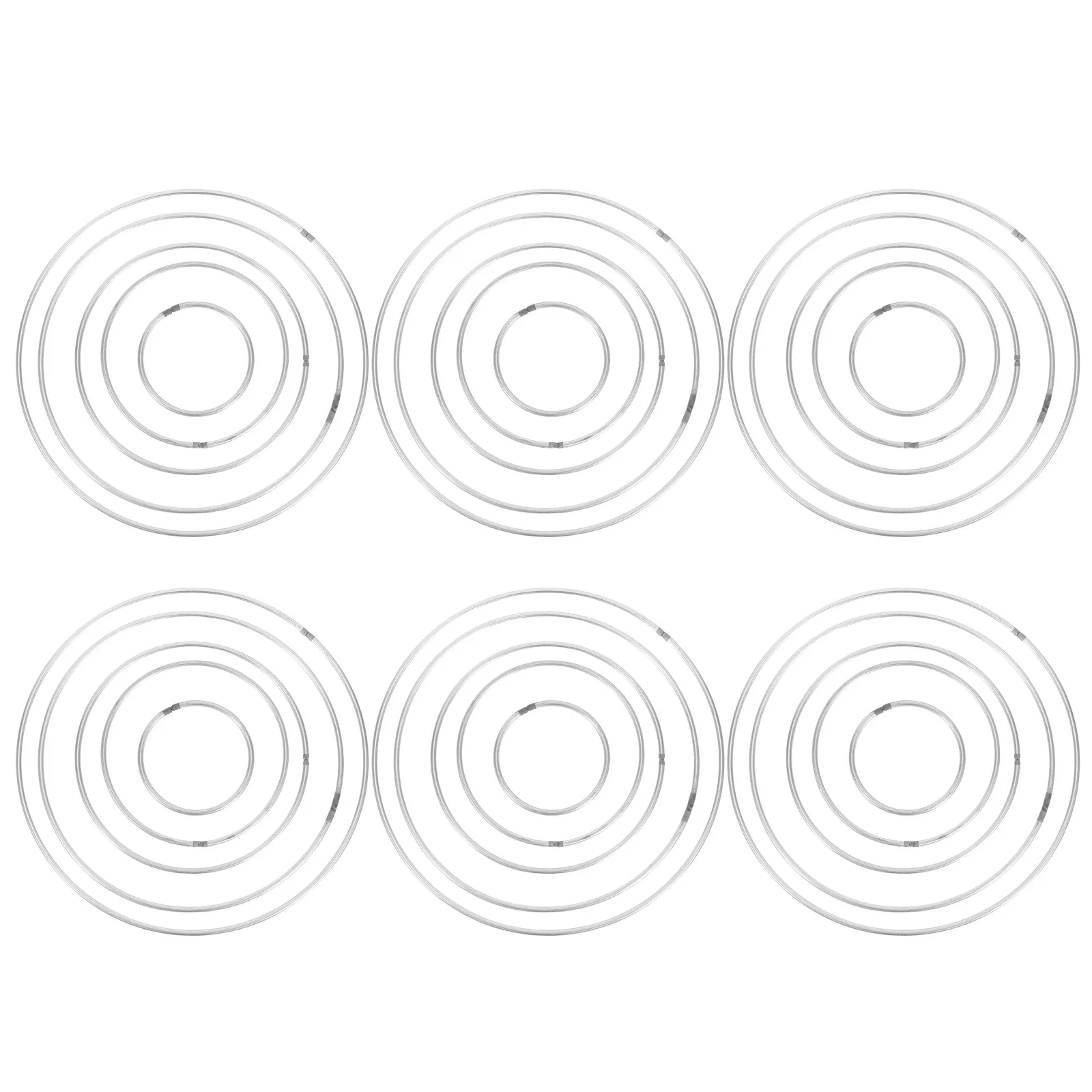 30Pcs Strong Welded Metal Rings Ideal for Dreamcatcher Frames Macrame Hoops Wreath Craft Floral Decoration Round Craft Circles