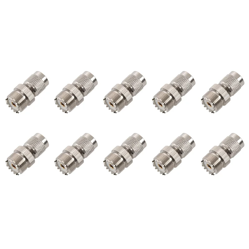 

【Hot Cake】10X разъем адаптера TNC «папа» на PL259 UHF «мама», серебристый