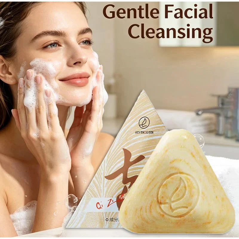 Triangle Handmade Facial Soap Natural Plant Extract Cleansing Soap Deep Clean Pore Oil Control Moisturizing Face Body Wash Soap