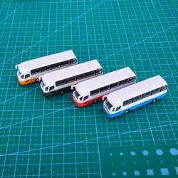 Miniature Model Bus Scale 1:150 Kid Toy Vehicle City Sand Table Road Scene Layout Diorama Kit