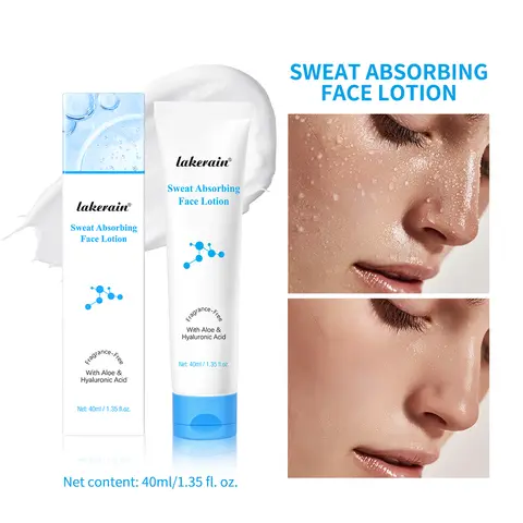 Base de maquiagem absorvente de suor, loção facial fosca de longa duração, controle de suor, absorve o excesso de óleo, antioxidantes, nutre ótimo maquiagem