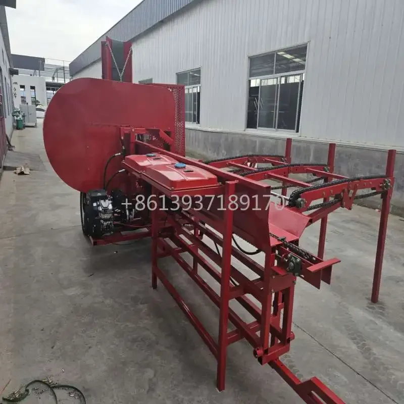 High Efficiency Circular Saw 50T Firewood Processor Robust Log Splitter with Chain Table