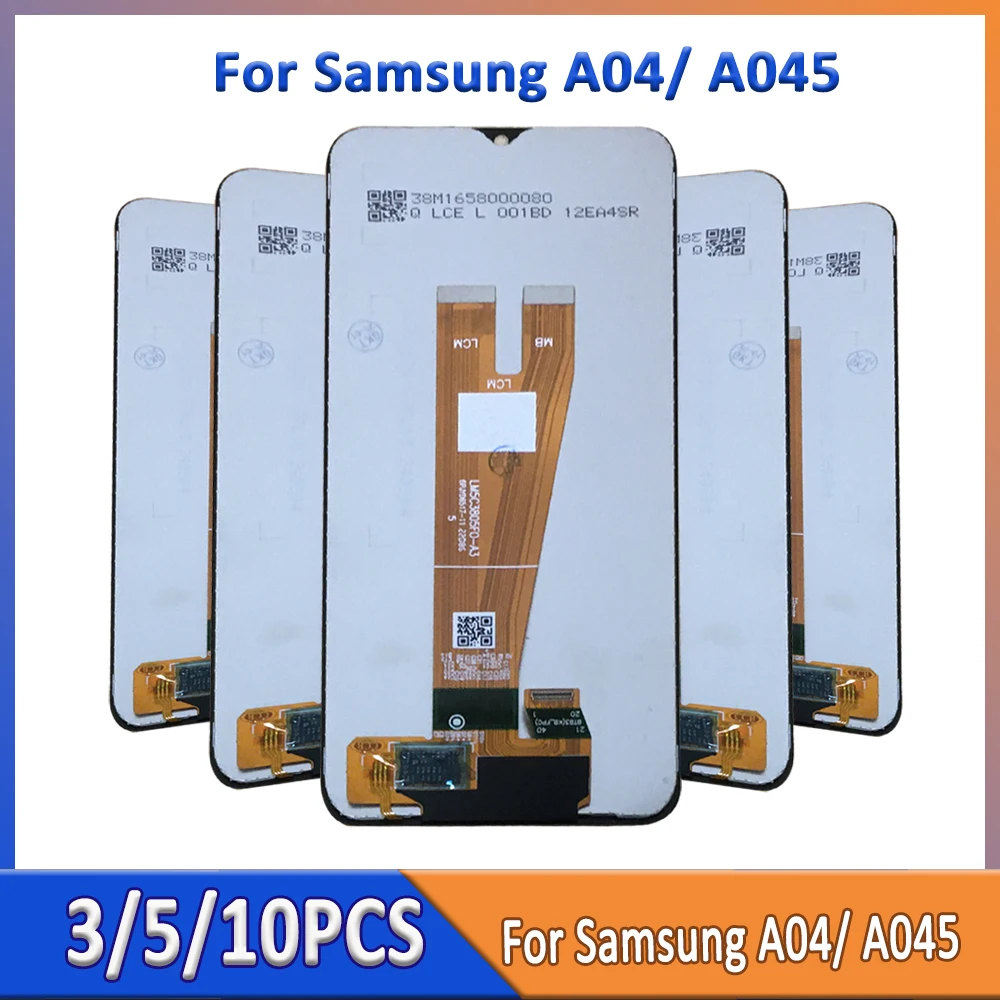 

Wholesale3/5/10 Pieces/Lot For Samsung A04 A045 LCD Screen With Touch Digitizer A045F A045F/DS A045F/DSN Touch Assembly