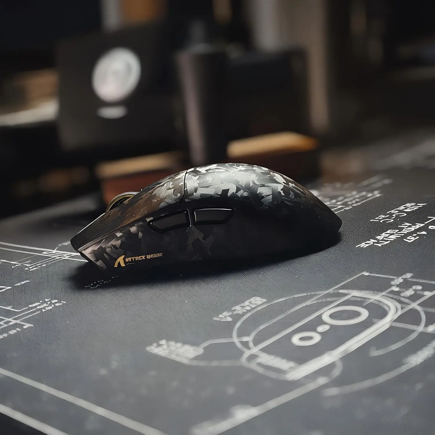 MAMBASNAKE X ATTACK SHARK X11ULTRA Tri‑Mode Wireless Gaming Mouse PAW3950MAX 42000 DPI Carbon Fiber 8000Hz 63g Ultralight For PC