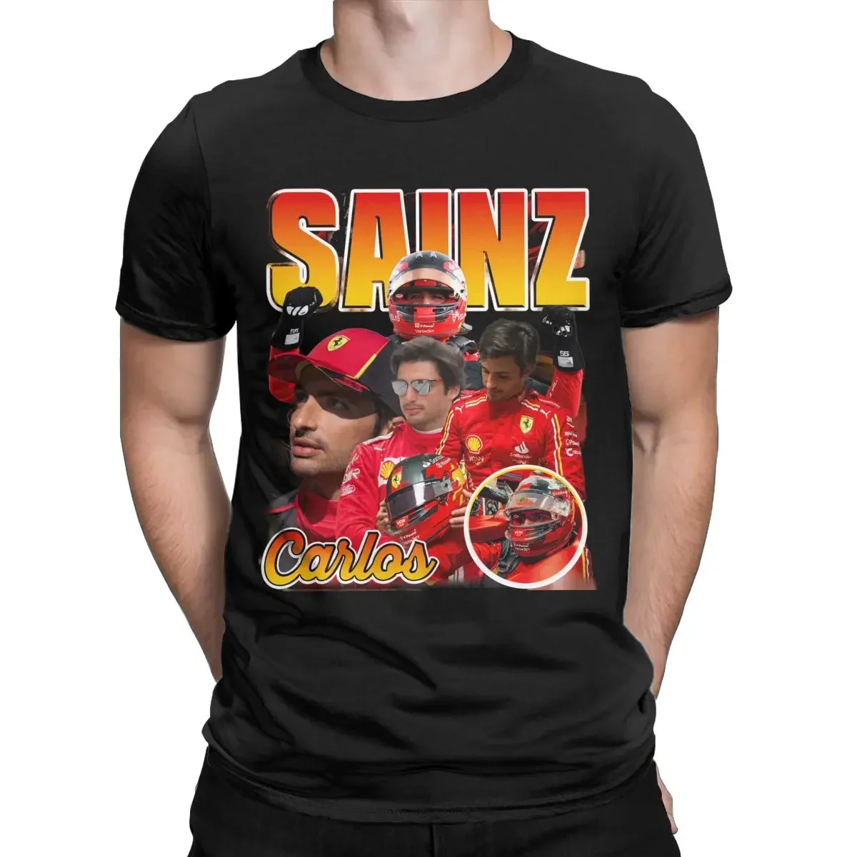 Summer 2024 Carlos Sainz Jr. Men Women's T Shirts Racer Apparel Fashion Tees T-Shirts Pure Cotton All Seasons Clothes