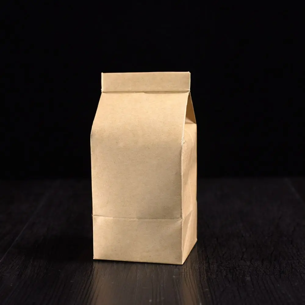 Resealable Kraft Paper Bag For Tea Leaves Storage Aluminum Foil Pouch For Loose Leaf Herb Food Grade Container