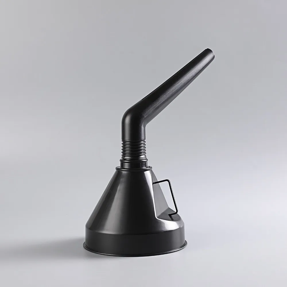 Durable Plastic Refueling Funnel Long Mouth Detachable Fuel Filling Funnel Extension Pipe Leak-Proof Oil Funnel Engine Refueling