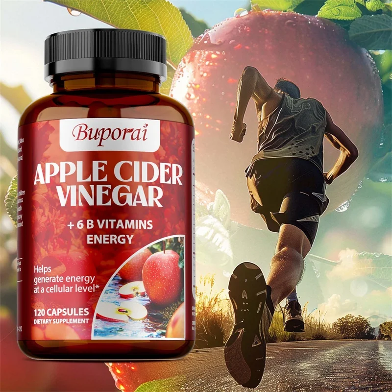 

Apple Cider Vinegar Capsules - for Digestion, Detoxification and Immunity, Relieves Gas and Bloating, Weight Management