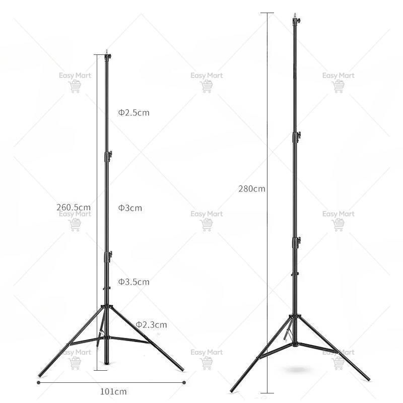 Photography 2.8 Meters Air Cushion Light Stand Flash Bracket Studio Film and Television Light Tripod