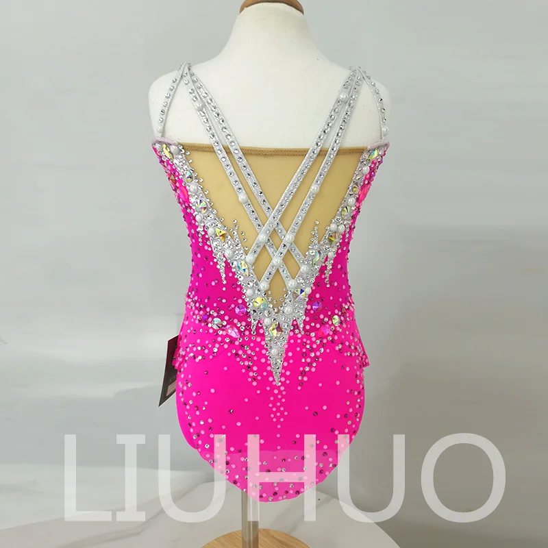 LIUHUO Rhythmic Gymnastics Leotard Competitive Cheerleading Performance For Children