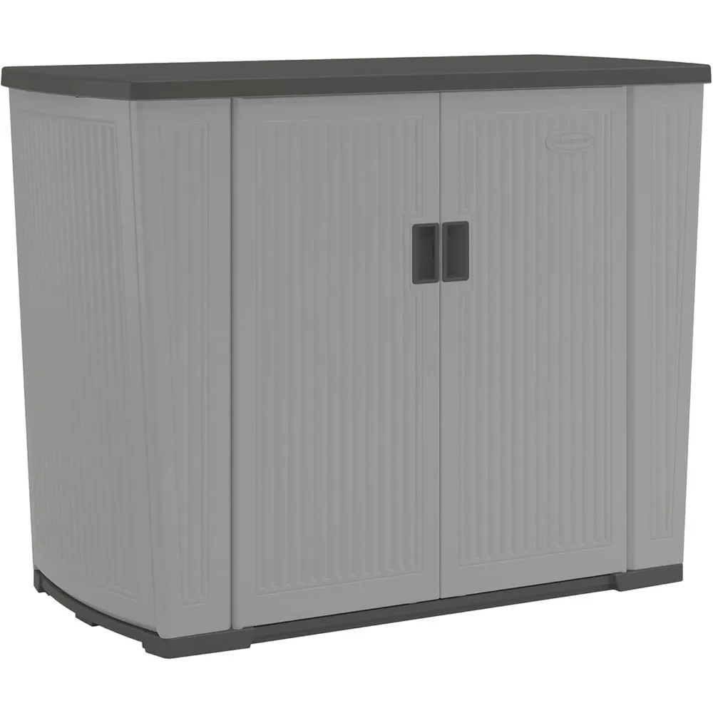 

Outdoor Storage Shed for Patio and Garden, Backyard Oasis, 130 Gallon, Dove Gray