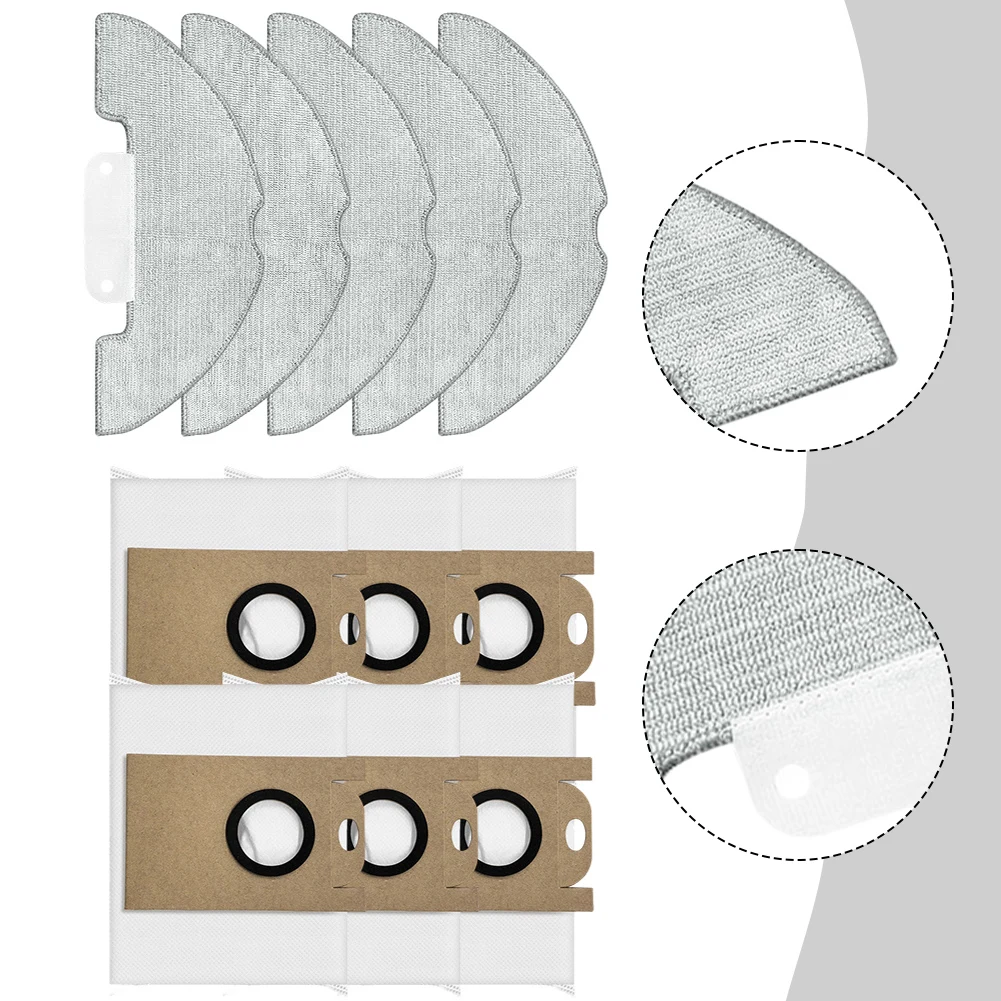 

Набор из салфеток для уборки и мешков для пыли для робота-пылесоса Airzeen Q10 Pro, разработанный для сбора мусора и поддержания чистоты пола.