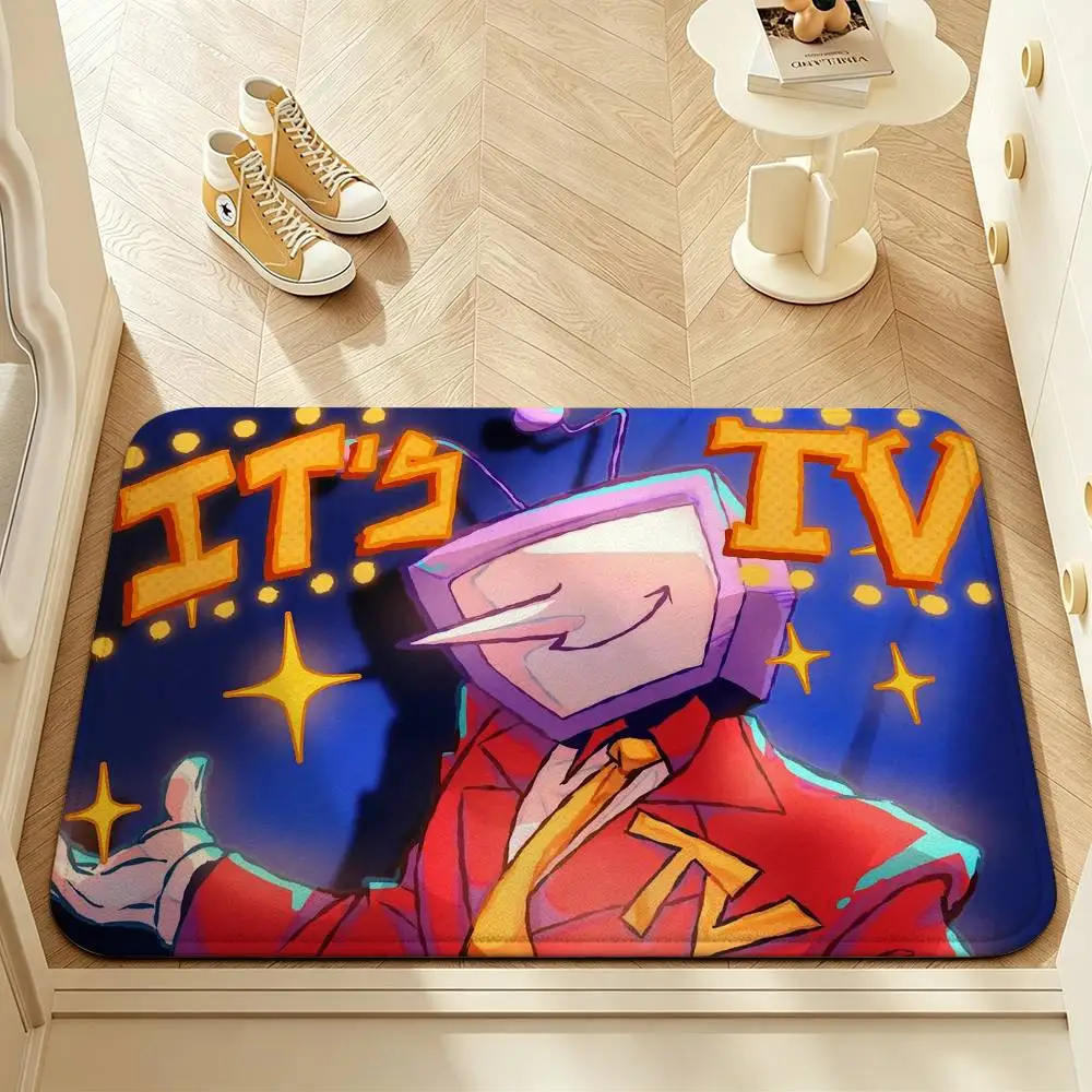 TV T-Tenna GAME D-Deltarune  Indoor Short Plush Door Mat Anti-Slip Backing Soft Foot Mat for Entryway Bedroom