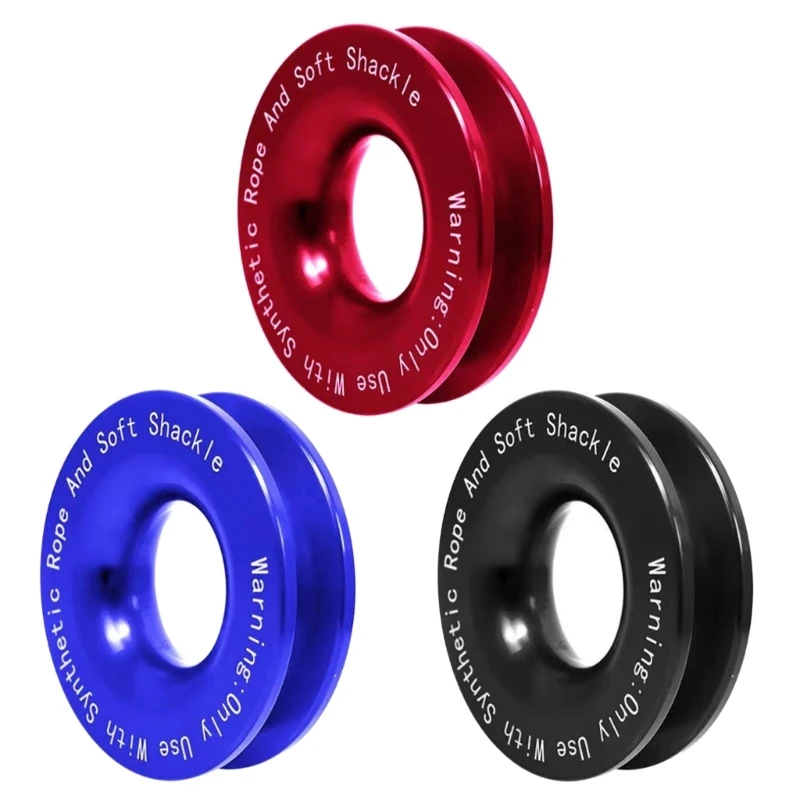 Winch Snatchs Block Pulley Towing Rings Lightweight Soft Shackle Recovery Rings