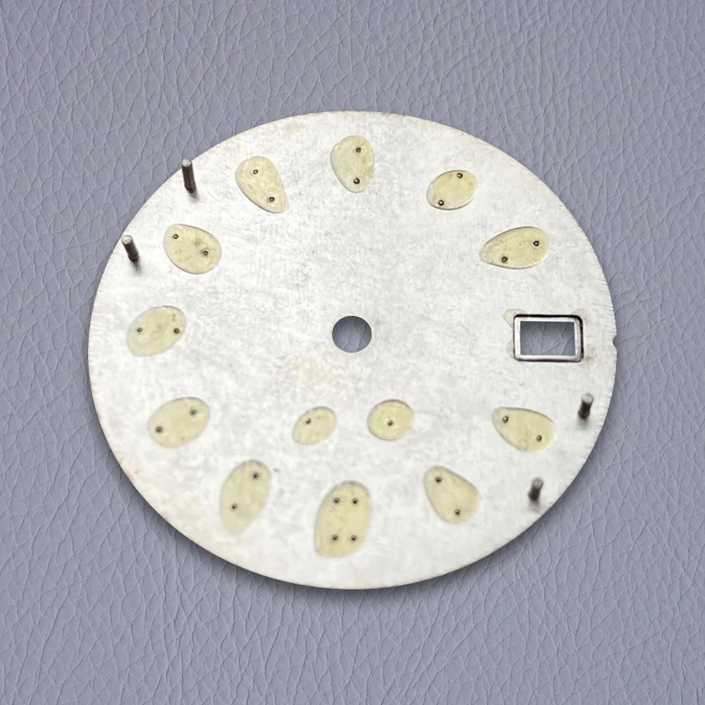 28.5mm S Logo Sunray Dial Fit NH35/NH36/4R/7S Japan Movement Green Luminous High Quality Watch Modification Accessories